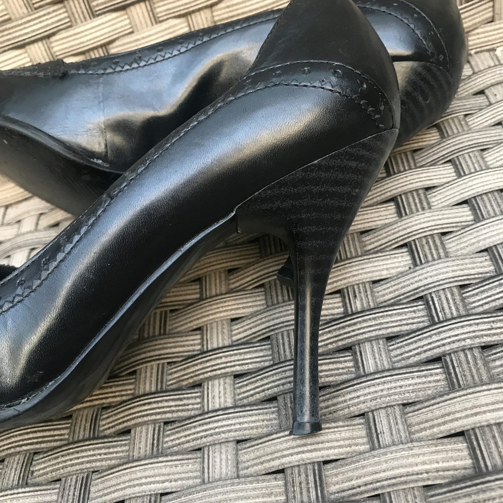 LEATHER CAREER COMFORT PUMPS - Picture 6 of 7